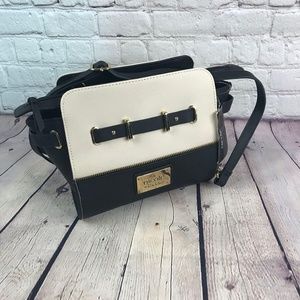 NWT Nicole Miller White/Black Crossbody bag